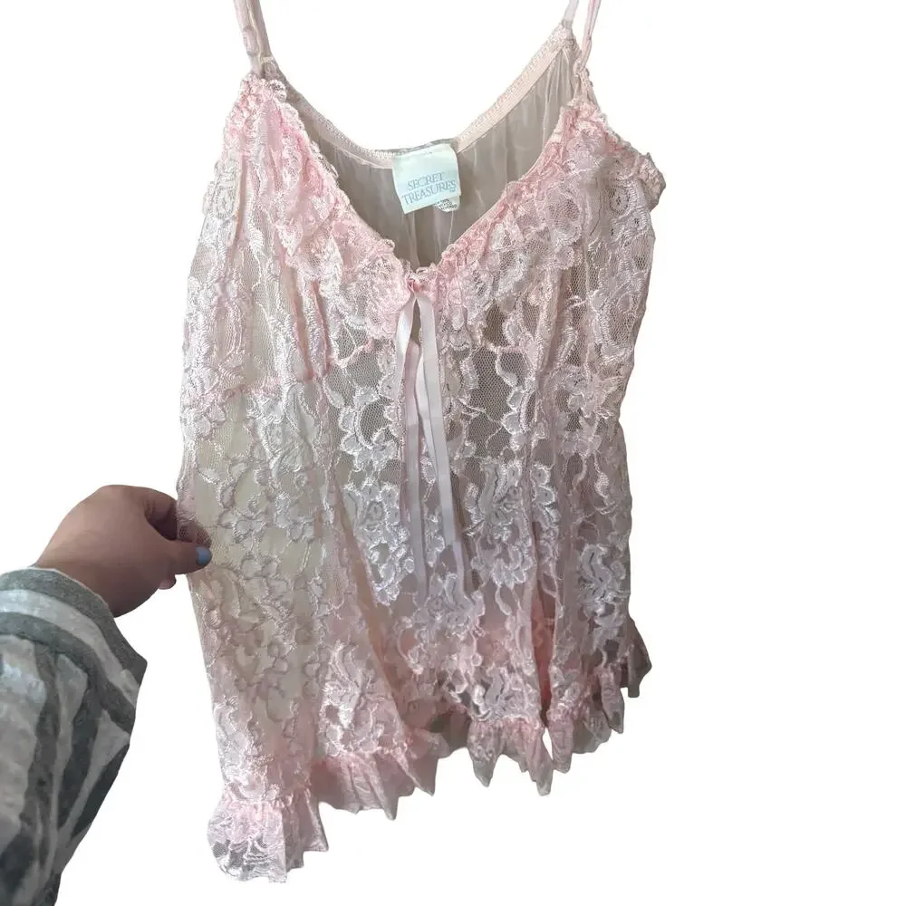 Secret Treasures Lingerie Pink Lace - Picture 6 of 8